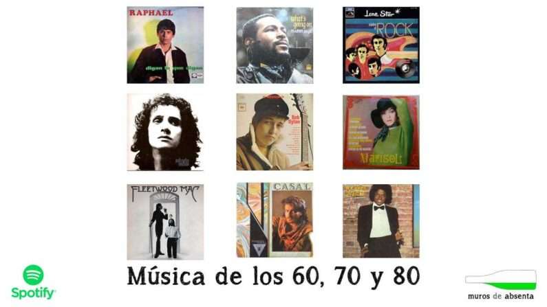 Música de los 70 y 80 en español, inglés y más de absenta