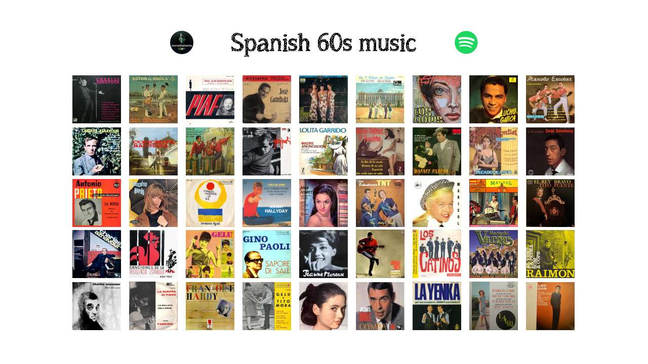 Popular Spanish songs from the 60s