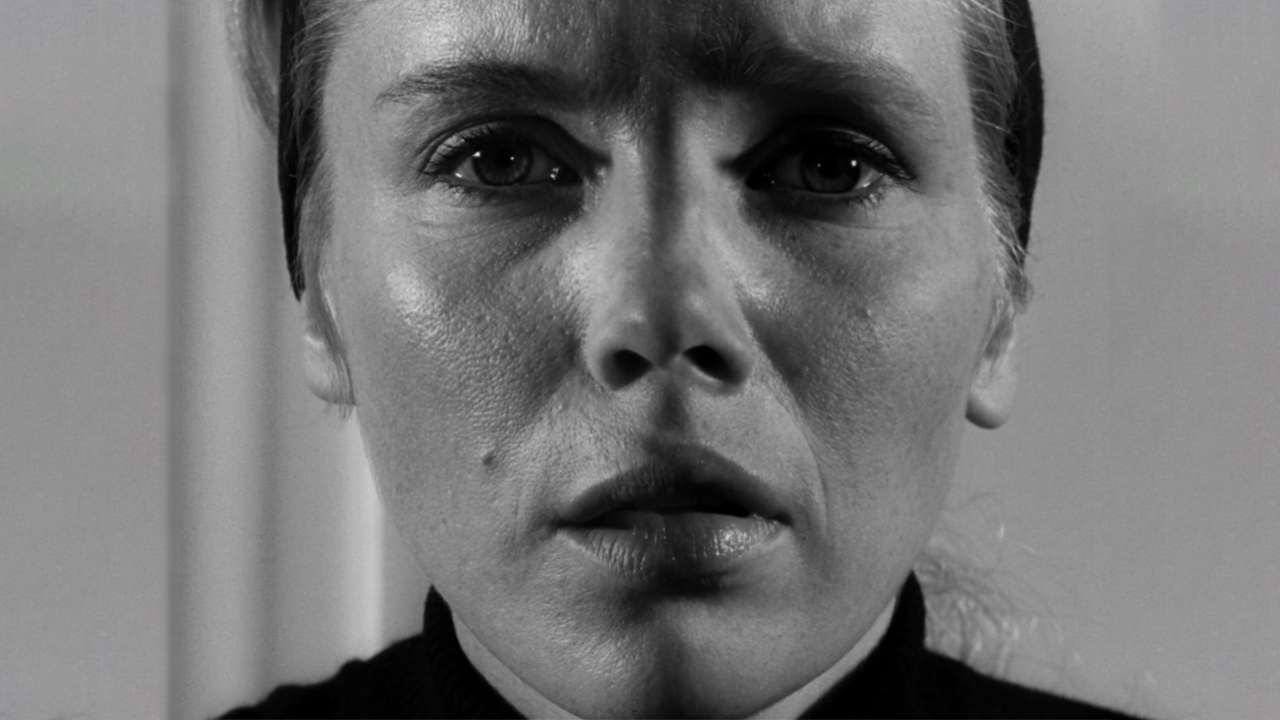 The faces of Liv Ullmann and Bibi Andersson in Persona